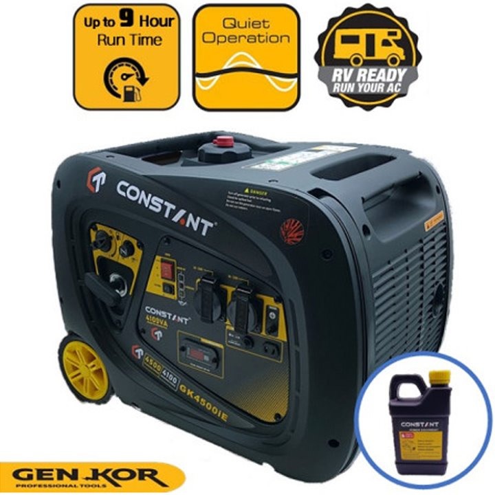 젠코 발전기 GK45000Ie 4KW 방음형 인버터 발전기 캠핑용, 휴대용, 저소음, 카라반, 트레일러