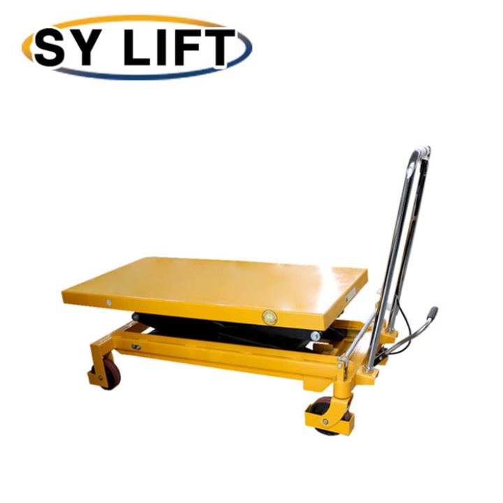 SY리프트 2단형 이동식 수동 테이블 리프트 SLT-800D