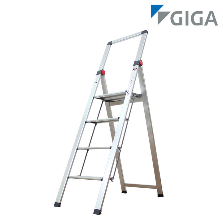 GIGA 115594 4단 기가 프리미엄 알루미늄 접이식 틈새 가정용사다리
