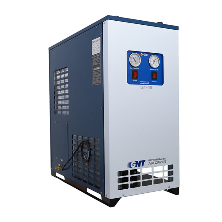 GNT 고온일체형 냉동식 에어드라이어 GT-5~GT-100 (애프터쿨러+냉동식에어드라이어+에어필터3종+오토드레인)