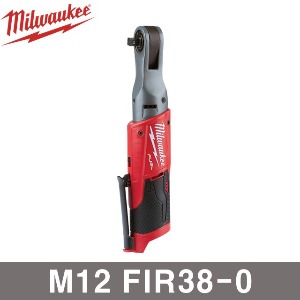 밀워키 M12 FIR38-0 충전 임팩트 라쳇 베어툴 콤프월드
