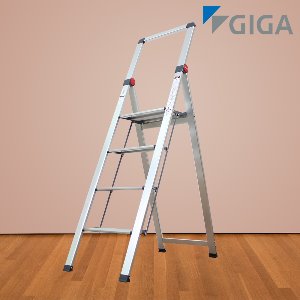 GIGA 115594 4단 기가 프리미엄 알루미늄 접이식 틈새 가정용사다리