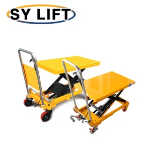 SY리프트 1단형 이동식 수동 테이블 리프트 SLT 시리즈
