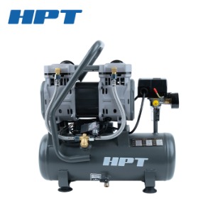 HPT 오일리스 콤프레샤 4마력 9리터 저소음 에어 철탱크 HAC-109